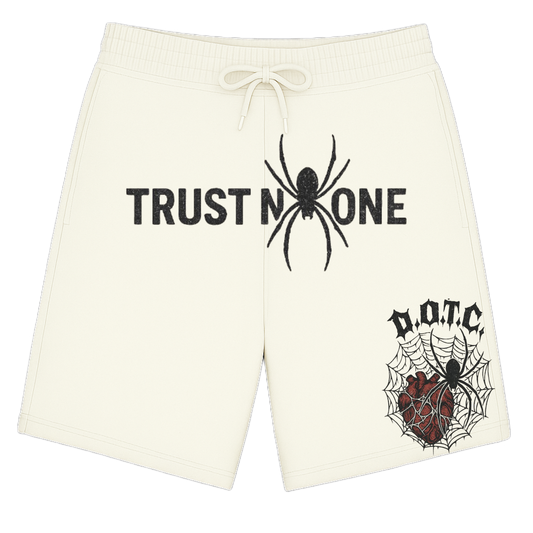 TRUST NO ONE SHORTS (BEIGE)