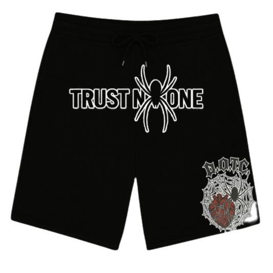 TRUST NO ONE SHORTS(BLACK)